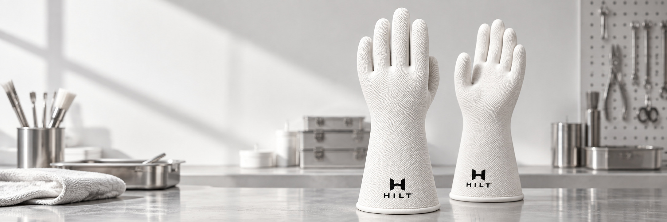 GHOST HILT glove lineup in its collection setting